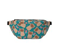 Large Fanny Packs for Women Men Cross Body - Cute Cartoon Tulip Cat Travel Crossbody Bags for Women Trendy, Belt Bag for Women Men Crossbody, Waist Bag for Women With Adjustable Strap