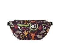 Large Fanny Packs for Women Men Cross Body - Funny tiger sloth Travel Crossbody Bags for Women Trendy, Belt Bag for Women Men Crossbody, Waist Bag for Women With Adjustable Strap