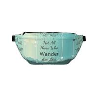 Large Fanny Packs for Women Men Cross Body - Not All Those Who Wander Are Lost1 Travel Crossbody Bags for Women Trendy, Waist Bag for WomenBelt Bag for Women Men Crossbody With Adjustable Strap