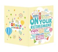 Large Farewell Greeting Card with Envelope, 15.8x10.6 Inch Happy Retirement Jumbo Leaving Card for Coworkers Going Away Good Luck Farewell Gift for Men Women