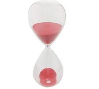 Large Fashion Colorful Sand Glass Sandglass Hourglass Timer Clear Smooth Glass Measures Home Desk Decor Xmas Birthday Gift (30 Minutes, Red)