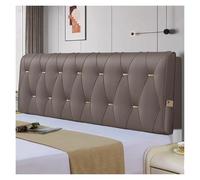 Large Faux Leather board Cushion Removable Lumbar rt Pillow for Reading Soft Backrest for Bed 160x60x10cm Ideal for Comfort & Style (G 180x60x10cm)