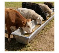 Large Feed Trough For Cattle, Sheep, Horses, Stainless Steel Thickened Livestock Water Troughs, Poultry Feeding for Swine Farms/Chicken Coop/Farms(150x30x18cm(59x11.8x7in))
