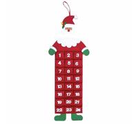 Large Felt Christmas Advent Calendar with Pockets (Santa, Reindeer or Snowman)