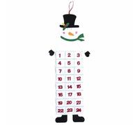 Large Felt Christmas Advent Calendar with Pockets (Santa, Reindeer or Snowman)