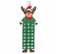 Large Felt Christmas Advent Calendar with Pockets (Santa, Reindeer or Snowman)