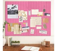 Large Felt Notice Board Pink Self-Adhesive 90 x 120 cm Pin Board Modern 0.9 cm Thick Vision Board Set, Photo Wall Cork Board Pegboard Memo Board Felt Panels Pin Board for Office Kitchen Children's