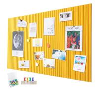 Large Felt Notice Board, Self-Adhesive, 120 x 90 cm Felt Board, Decorative Felt Notice Board, 0.9 cm Thick, Foldable Photo Board, Memo Boards, Bulletin Board, Wall Decoration for Office, Kitchen