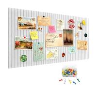 Large Felt Notice Board, Self-Adhesive, 60 x 40 cm, Custom Large Cork Board, Felt Notice Board, Cork Board, Foldable Photo Board with Self-Adhesive Tape, for Home, Kitchen, Office, School, 0.9 cm