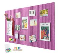 Large Felt Notice Board, Self-Adhesive, 60 x 40 cm Felt Board, Decorative Felt Notice Board, 0.9 cm Thick, Foldable Photo Board, Memo Boards, Bulletin Board, Wall Decoration for Office, Kitchen, Guava