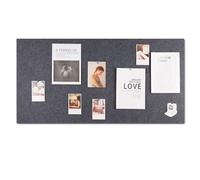 Large Felt Pin Board Wall Bulletin Board 60 Cm X 120 Cm, Memo Board Notice Board With Push Pins, Decorative Adhesive Board For Office Bedrooms, Light Grey (Color : Grey)