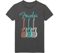 Fender 'Triple Guitar' (Charcoal) T-Shirt (Large)