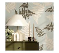 Large Fern Leaf Stencil for Wall Painting 47cmX30cm Tropical Leaf Pattern DIY Home Decor Reusable Botanical Template for Painting on Fabric Tiles Floor Furniture Wood
