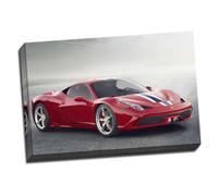 Large Ferrari 458 Framed Canvas Picture Wall Art Print 20x30 Inches A1