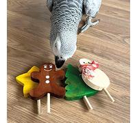 Large Festive Lollipop Parrot Foot Toys - Pack of 4