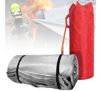 Large Fibreglass Fire Blanket for Car, Emergency Blanket with Carry Bag, Welding & Conflagration Protection Siliconecloth -3x4 ft