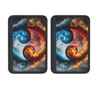 Large Fire And Ice Yin And Yang Tai Chi Wall Hanging Universal Car Accessories Seat Belt Pad For Car Truck,2pcs Seat Belt Covers Soft Comfortable Shoulder Strap Pads