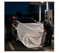 Large Fire Blanket for Car - Temperature Resistance 932/1112/1832/2192℉, Emergency Fire Suppression Blanket for Electric Vehicle Truck Motor(1000℃,8x10m)