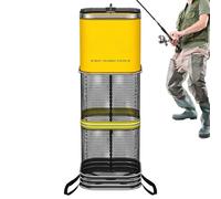 Large Fish Trap | Bait Net for Angling Casting,Catfish Landing Net Trap,for Catfish Carp Crappie Bass Lake Pond River Shore Beach Kayak
