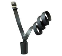 Large Flag Pole Holder Belt for Army Parade & Honour Guard, Adjustable Leather Cross Belt for Flag, Banner & Ceremonial Use, White, Black, Brown, Durable Shoulder Strap (BLACK)