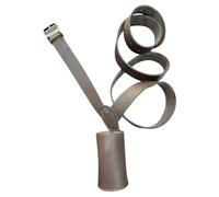 Large Flag Pole Holder Belt for Army Parade & Honour Guard, Adjustable Leather Cross Belt for Flag, Banner & Ceremonial Use, White, Black, Brown, Durable Shoulder Strap (BROWN)