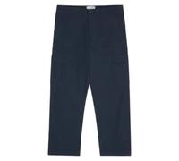 Large flamed yarn cargo trousers KnowledgeCotton Apparel Flint - GOTS/Vegan Bleu 31x32