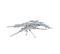 Large Flange Blind Rivets, Aluminium Blind Rivets Pack of 138 Multiple Sizes M2.4 M3 .2 M4 .8 M6(18mm,50Pcs M2.4)