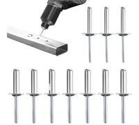 Large Flange Blind Rivets Aluminum Screw Nails Duct Boat Rivet Fastener Home Hardware 20/100pcs(60PCS,25mm)