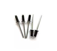 Large Flange Blind Rivets, Black Aluminum Countersunk Head Blind Rivets Multiple Sizes 100 Pack(20mm,M2.4-30pcs)