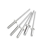 Large Flange Blind Rivets, Blind Rivets Pop Aluminum Steel Exhaust Pull Nail 10 Sizes M2-M6.4 150 Pack(25mm,M2-10pcs)