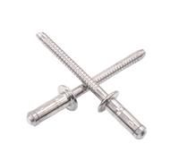 Large Flange Blind Rivets, Stainless Steel Blind Rivets 30/50Pcs Multiple Sizes Breakstem Dome Head(50pcs,4.8x25 mm)