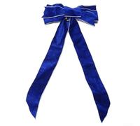 Large Flannelette Christmas Bow 27cm Red Velvet Tree Large Flannelette(Blue)