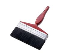 Large Flat Paint Brush Multi-purpose Wide Wall Art Paint Brush Shed Fence Floor House Paint Brushes for Wall Door Decor, Gesso, Varnishes, Acrylic Painting, Watercolor, Wood, Furniture (6 inch Red)