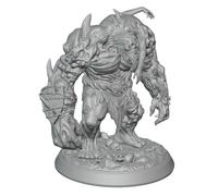 Large Flesh Golem DnD TTRPG Miniature 53mm base for 32mm Scale D&D RPG NPC Creature Wargaming Figure Main Enemy Boss hammer Unpainted 28