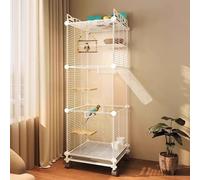 Large Flight Parrot Bird Cage Accessories with 360° Universal Wheel for Small Cockatiel Canary Parakeet Sun Parakeet(128 * 37 * 37cm)