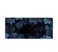 Large Floral Mouse Mat 900x400mm Personalised Photo Option Extended Computer Mousepad with Stitched Edges Non Slip Rubber Base Cute Flower Accessories for Office Work PC