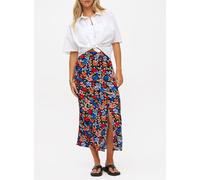 Large Floral Print Side Split Midaxi Skirt 12