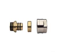 Large Flow Copper Adapter for Floor Heating Manifold System | Floor Warming Pipe Adapter All Copper Water Distributor Link 16mm 20mm for pex Pipe Fitting