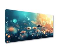 Large Flower Diamond Art Kits Adults 70x140cm, Dragonfly Diamond Painting Kits for Adults Beginners, DIY 5D Round Crystal Art, Rhinestones Embroidery Cross Stitch Painting for Room Decor Gifts Y0-725