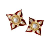 Large Flower Drop Earrings Styles Comfortable Wear Fashion Jewelry Accessory For Women With Vintage Charm Courts Styles Earrings