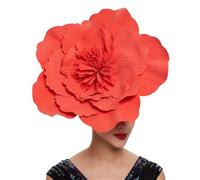 Large Flower Fascinator Hat with Headband and Clip, Bridal Wedding Tea Party Festival Headwear for Women Ladies