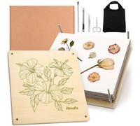 Large Flower Press for Adults Kids, 11x11 inch (28x28cm) 10 Layers Wooden Flower Pressing Kit with Storage Bag, DIY Wood Press Kit, Gift for DIY Arts and Crafts Lovers