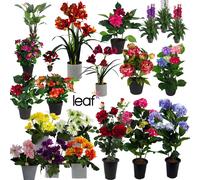 LARGE Flowering Artificial Plants Multicoloured Vibrant Realistic and Ideal for Office or Home Use