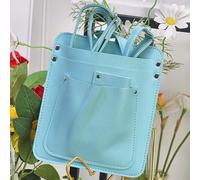 Large Flowery Tool Kit, Multi-Pocket Waist Pouch for Gardeners, Compact Tool Leather Organizer Belts, Apron Tools Pocket Bags (Land Green)