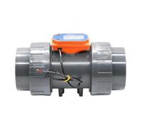 Large Flows Capacity Digital Flowmeter with Clear Display for Swimming Pool Water Treatments Accurate Liquid Measurement Liquid Flowmeter