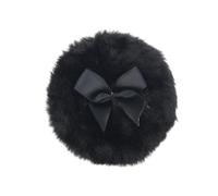 Large Flufy Powder Puff - Ultra Soft Body Powder Puff with Ribbon Bow | Reusable Velour Face Body Powder Puff | Plush Powder Puff | Washable| Round Soft Plush Cosmetic Puff for Home Travel