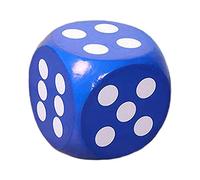 Large Foam Cube Learning Material with Clear Dots And Impact-Resistant Construction to Facilitate Mathematics Lessons for Tutoring S, Blue
