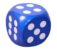 Large Foam Dice, 12" Foam Dice, 6-Sided Soft with Rounded Corner, Fade-Resistant Blue, Multi-Purpose for Outdoor Games, Kindergarten, School