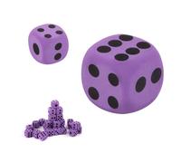 Large Foam Dice | 2 Pieces Reusable Big Square Blocks | Specialty Giant EVA Foam Playing Dice Foams Dices Cubes With Number Dots | Portable Dices For Classroom, Outdoor, Travel