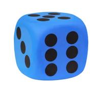 Large Foam Dice Set Round Edge Giant Dices Giant Foam Dice 8cm Educational Toys For Kids/Math Learning Quality Party Classroom And School Supplies Educational Games 2 Years (Blue, One Size)